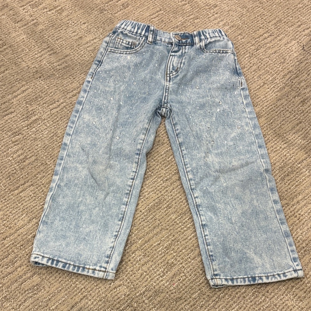 Rhinestoned Kids Jeans